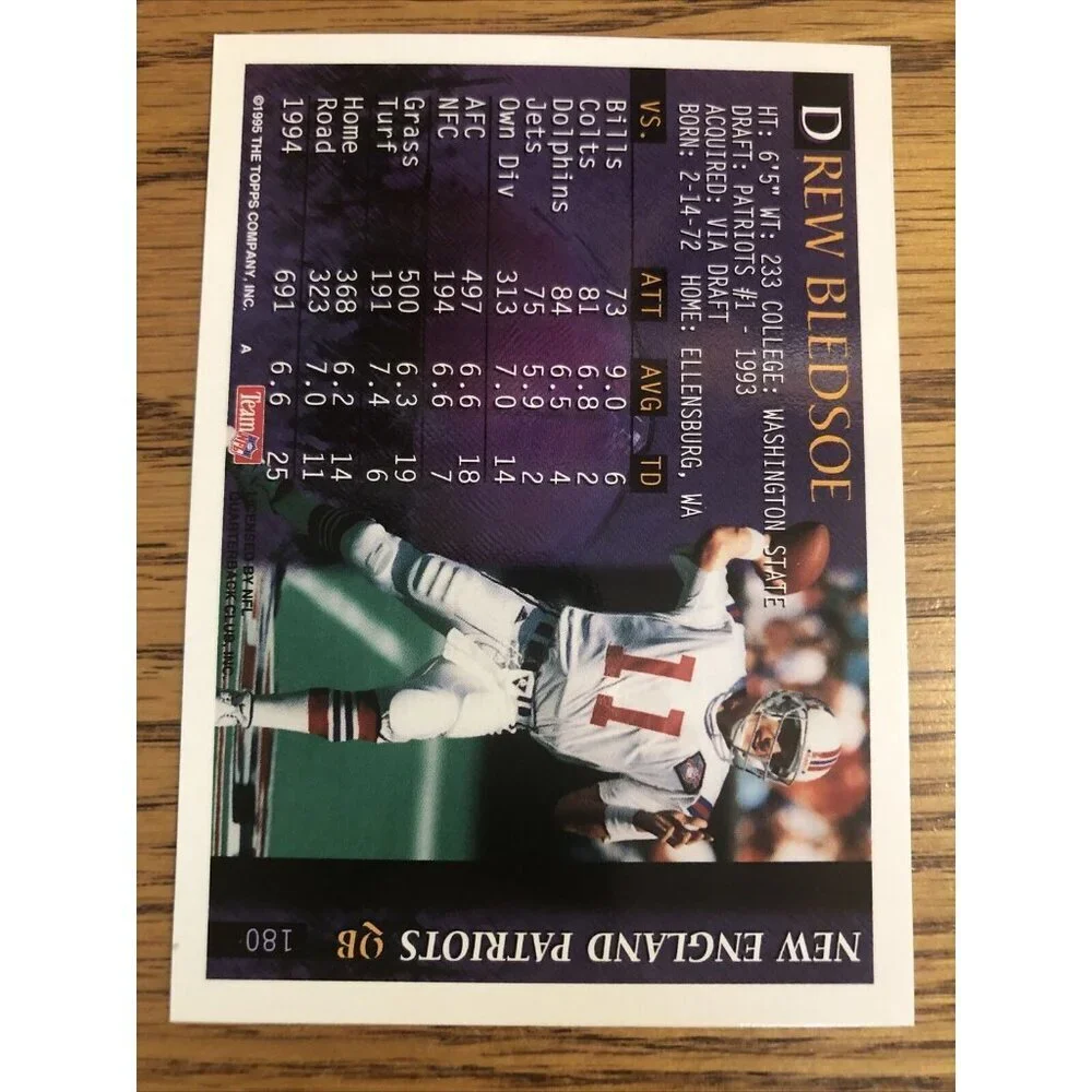 Drew Bledsoe 1995 Bowman Patriots #180